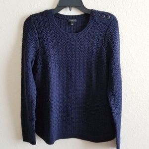 Talbots Knit Sweater With Shoulder Buttons